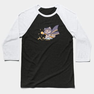 Tiny Thunder Mage Kitty Baseball T-Shirt